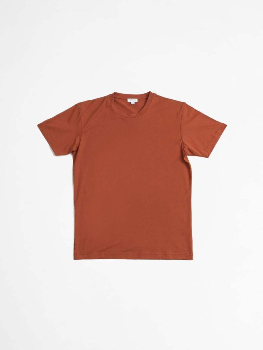 Sunspel Riviera Chestnut Melange Short Sleeve Crew Pocket Tee/T-Shirt New NWT